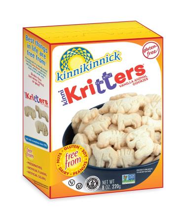 Kinnikinnick KinniKritters Gluten Free Animal Cookies, 8oz/220g (Pack of 6)