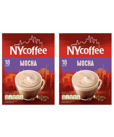 NY Coffee Latte Mocha Flavour 18 x 14g sachets in each box total 36