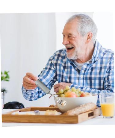 Adaptive Utensils Disability Aids 3PCS Stainless Steel Curved Cutlery Set with Mirror Polishing Bendable Design & Non-Slip Handles for Disabled Hands Flexible Tableware for Elderly & Patients - Buy Online on SooperMarket.com