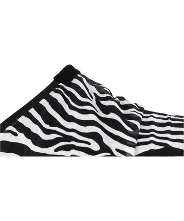 RL24 Zebra Flying Ceiling Horse Blanket | Tear-Resistant Fine-Meshed WeideDecke | Insect Protection & Extra Long Pages | Outdoor Use | 125cm Black & White - Buy Online on SooperMarket.com