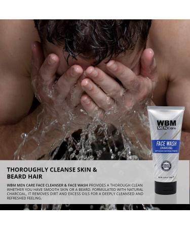 Buy WBM Men Care Charcoal Face Cleanser - Daily Wash for All Skin Types - 5.29 Oz - International Shipping Available - Buy Online on SooperMarket.com