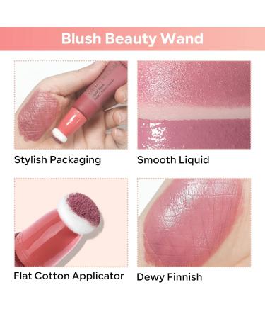 FREEORR Liquid Blush Wand - Dual Use Cheek and Lip Makeup for Dewy Finish - Cheery D-104 - Buy Online on SooperMarket.com