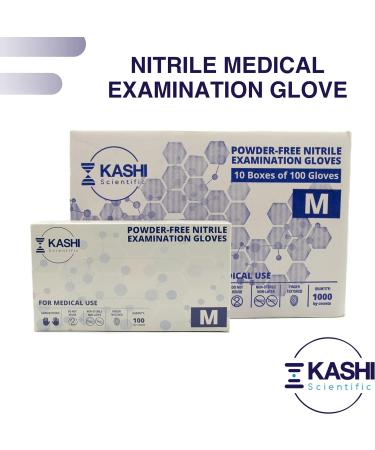 Kashi Scientific Disposable Nitrile Exam Gloves - 4 mil, Powder-Free, Latex-Free, Blue - X-Small, 100 Count - Food Safe Gloves - Buy Online on SooperMarket.com