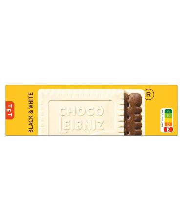 Leibniz Choco Black & White Biscuits 125g - Crispy Cocoa Cookies with White Chocolate | International Shipping Available - Buy Online on SooperMarket.com