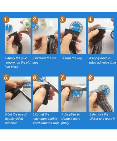 2 Rolls of Tape Extensions Glue Double-sided Adhesive Tape Wig Support Tape Replacement Tape for Tape in Hair Extensions Waterproof Sweat-proof Strong Adhesive Hair System - Buy Online on SooperMarket.com