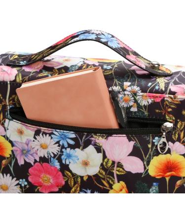 YZK 200 Slots Colored Pencil Case-Twill Oxford Pencil Holder with Zipper Closure Colored Pencil Orangizer for Watercolor Pens or Makers Large Capacity Pencil Case for Artist or Student (Black Flower) A Black Flower 200 Slots - Buy Online on SooperMarket.com