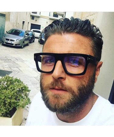 Jurchio Unisex Classic Vintage Space Glasses | Clear Lens Frames for Men & Women | Includes Glasses Case - Buy Online on SooperMarket.com