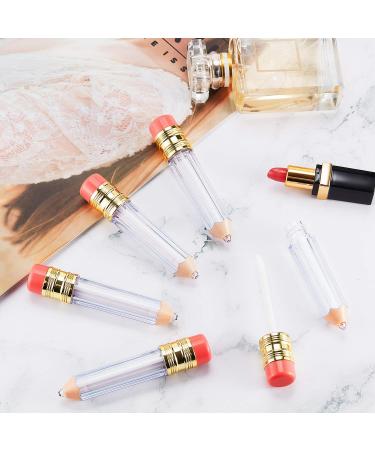 20-Piece Empty Pencil Lip Gloss Tubes | Clear Lip Balm Containers | DIY Mini Refillable Lip Oil Bottles | Mother's Day Gift for Women and Girls - Buy Online on SooperMarket.com