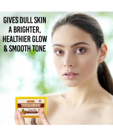 Turmeric Soap Bar for Hyperpigmentation | Brightening Soap for Dark Spots & Acne | Natural Face & Body Wash - Buy Online on SooperMarket.com
