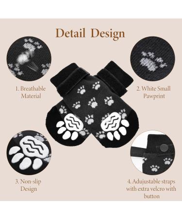 Xinzistar Dog Socks 2 Pairs | Anti-Slip Paw Protectors for Dogs | Adjustable Straps & Grips | Indoor Outdoor Wear | Small Medium Large Dogs - Buy Online on SooperMarket.com