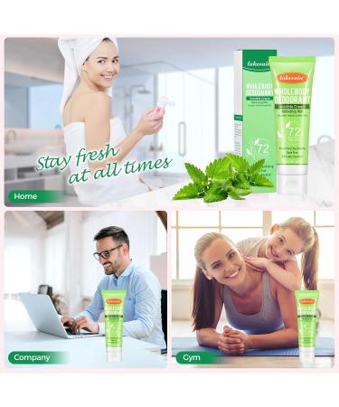 Whole Body Deodorant for Women Luxsea Aluminum Free Deodorant Lotion for Men Armpit Deodorant Cream for 72 Hour Odor Control Refreshing Mint Deodorant Antiperspirant Clear Gel Baking Soda Free - Buy Online on SooperMarket.com