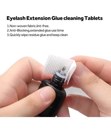1600PCS Lint Free Nail & Eyelash Extension Glue Wipes | Soft Cotton Cleanser & Remover Pads - Buy Online on SooperMarket.com