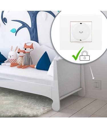Buy COM-FOUR Child Locking Sockets - 10-Pack Safety for Babies & Toddlers with Metal Key - Secure Home Protection - Buy Online on SooperMarket.com