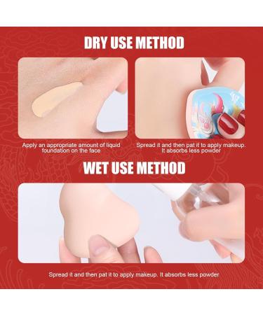 Jomewory Powder Puff for Face Powder Dragon Pattern Setting Powder Puff - Makeup Sponges with Storage Box Beauty Makeup Tools for Loose Powder Setting - Buy Online on SooperMarket.com