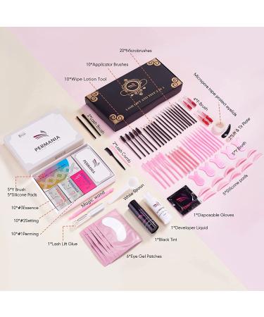 PERMANIA 4-IN-1 Lash Lift & Black Color Kit - Voluminous Eyelash & Brow Lift Set for 8 Weeks - Includes 50PCS Tool Set - Buy Online on SooperMarket.com
