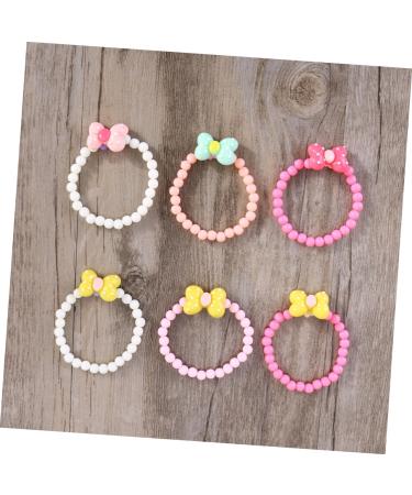 Shop Toyandona 6-Pack Colorful Baby Girl Bracelets - Candy-Colored Party Accessories for Little Princesses - Buy Online on SooperMarket.com