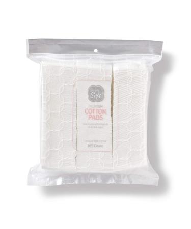 Simply Soft Premium Cotton Pads, 100% Natural and Lint-Free Cotton, Hypoallergenic (330 Count)