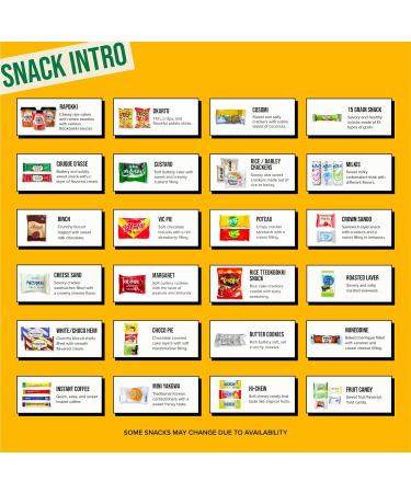 Korean Snack Box 36 Count Care Package - Individually Wrapped Candy, Snacks, Chips, Cookies & Treats for All Ages by Seconde Nature - Buy Online on SooperMarket.com