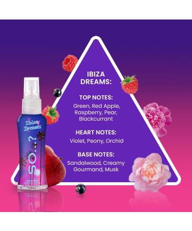 So Escapes Womens Gift Set with Ibiza Dream Bali Breeze Mykonos Nights & Hawaiian Honey Fragrance Spray Set (4 x 50ml) Sweet Getaway - Buy Online on SooperMarket.com