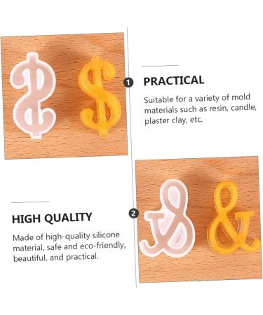STOBOK 4pcs Silicone Mold Epoxy Resin Silicone Resin Molds Silicone Gummy Molds Diy Sign Mold Crystal White 4.8X4.2CM - Buy Online on SooperMarket.com