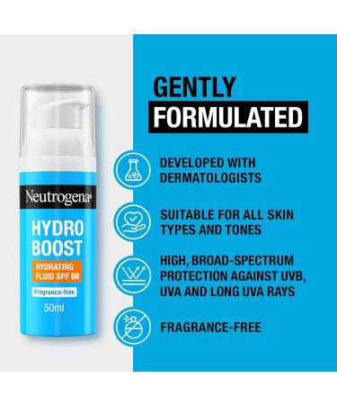 Neutrogena Hydro Boost Hydrating Fluid SPF 50 - Buy Online on SooperMarket.com