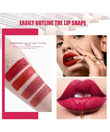 Beteligir 8 Colors Matte Lip Liner Set - Long Lasting Pencil | Smooth & Non-Drying | Cruelty-Free (01) - Buy Online on SooperMarket.com