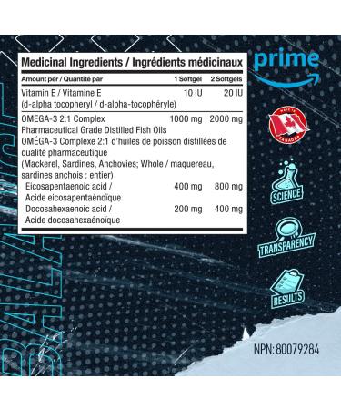 Blue Star Nutraceuticals OMEGA BLUE - Omega-3 Essential Fatty Acids w/Vitamin E | High Concentrated and Lab Tested | Support Good Health Cognitive Function Skin and Hair - 90 Softgels - Buy Online on SooperMarket.com