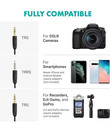 Movo VXR10 Universal Video Microphone with Shock Mount, Deadcat Windscreen, Case - Shotgun Mic for iPhone, Android, Canon EOS, Nikon DSLR Cameras & Camcorders - Buy Online on SooperMarket.com