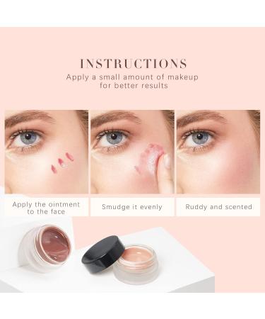 HOSAILY Matte Blush Cream Set - Professional Cheek and Eye Makeup - 0.33 oz (Pack of 3) - Buy Online on SooperMarket.com