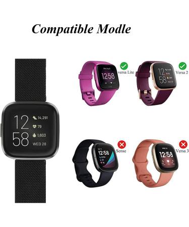 ShuYo 10 Pack Adjustable Nylon Wristbands for Fitbit Versa | Soft Breathable Replacement Bands for Women and Men | Wine, Blue, Malachite Green, Red, Water Orchid - Buy Online on SooperMarket.com