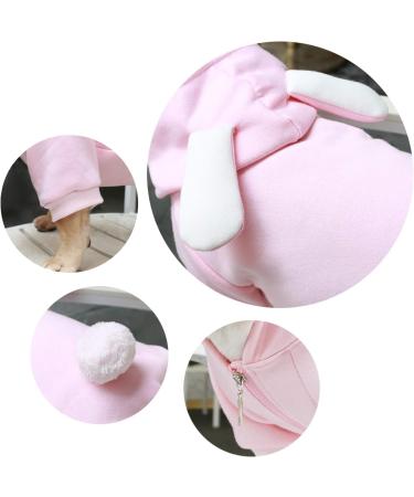 iChoue Bunny Dog Costume for Medium Dogs - Pink, Large | Cute Animal Hoodie for French Bulldog, Pug, Pitbull, Boston Terrier | Easter Christmas Halloween Pet Clothes - Buy Online on SooperMarket.com