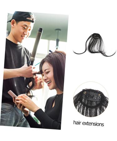 Didiseaon Piece Hair Clips for Women Hat Wigs for Women Braided Hair Clips Dark Brown Hair Extensions Hair Extensions Real Human Hair Clip on Fringe Hair Toppers for Women Xuchang Miss Bangs medium Black - Buy Online on SooperMarket.com