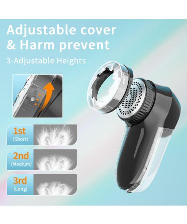 Buy JUEYINGBAILI Fabric Lint Shaver - Electric Sweater Fuzz Remover Battery Operated 80% Faster 3 Shave Heights for Clothes Lint Balls & Pills - International Shipping Available - Buy Online on SooperMarket.com