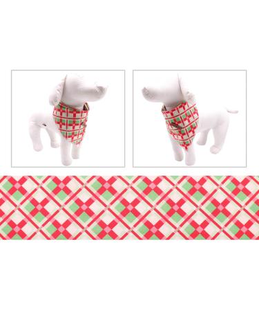 Lionet Paws Dog Bandana - Green Rhombus Headscarf for Small Medium & Large Dogs | Triangular Dog Scarf (Pack of 1) - Buy Online on SooperMarket.com