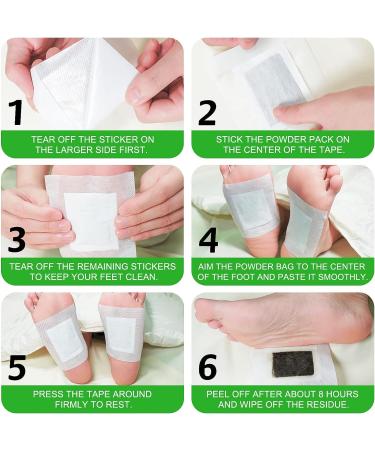 30PCS Bamboo Ginger Foot Patches for Pain & Stress Relief | Deep Cleansing Foot Pads for Relaxation, Fatigue, and Better Sleep - Foot & Body Care Set - Buy Online on SooperMarket.com