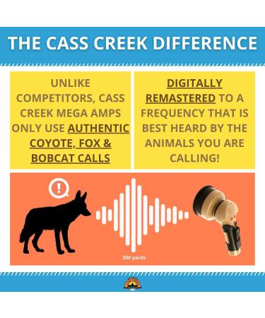 Cass Creek Mega Amp 20X Predator Call - Hand Held Electronic Call | Loud Expert Calls for Beginners - CC548 - Buy Online on SooperMarket.com