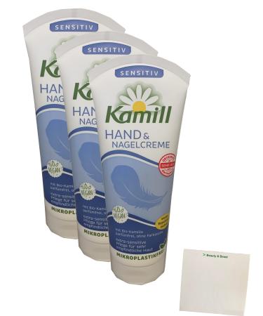 Kamill Hand & Nail Cream Sensitive 3-Pack (3x100ml Tube) + usy Block
