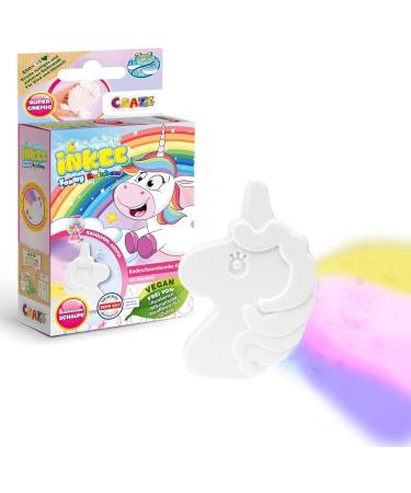 Inkee Foamy Unicorn 6 Pack 6 Bathing Balls for Kids | Unicorn-Shaped Foaming Bombs | Chewing Gum Fragrance & Almond Oil | International Shipping Available - Buy Online on SooperMarket.com
