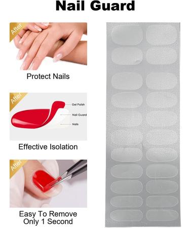 22PC Self-Adhesive Nail Polish Protective Strips - DIY Nail Decorations & Manicure Protection for Women & Girls - Ideal for Home & Salon Use - Buy Online on SooperMarket.com