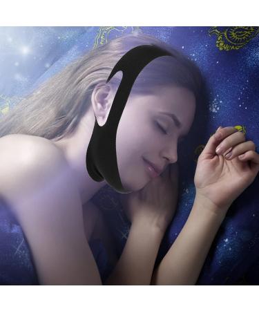 Healvian Anti Snoring Chin Strap 2Pcs - Adjustable Stop Snoring Solution for Better Sleep - Black - Buy Online on SooperMarket.com