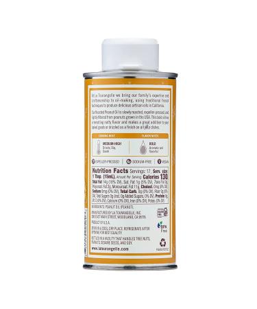 La Tourangelle  Roasted Peanut Oil  Perfect for Deep Frying  High Heat Cooking  Adding to Noodles  Stir-Fries  Vinaigrettes  and Marinades  8.45 fl oz Roasted Peanut Oil 8.45 Fl Oz (Pack of 1) - Buy Online on SooperMarket.com