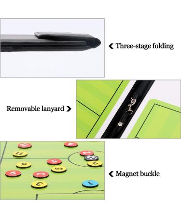 Soccer Coaching Board - Magnetic Clipboard for Football Training | Coach Gift with Writing Wipe Pen | Tactics & Strategies Tablet Board - Buy Online on SooperMarket.com
