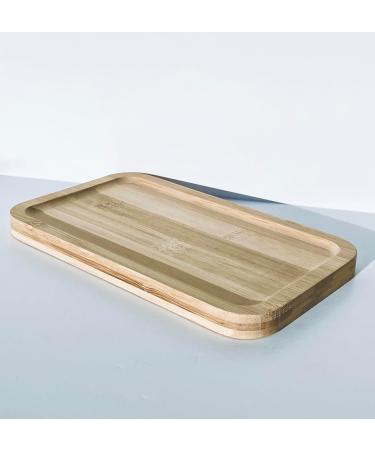 Customizable Bamboo Tray | 100% Natural Solid Bamboo | Laser Engraving for Names Logos & Special Occasions - International Shipping - Buy Online on SooperMarket.com