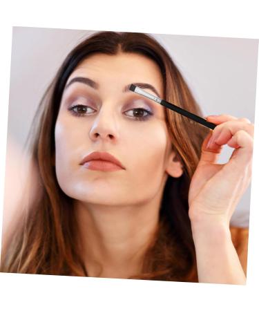 PLAFOPE 6pcs Flat Eyebrow Brush Eyeliner Brush Slanted Eyeliner Makeup Tool Eye Lash Brush Wooden Handle - Buy Online on SooperMarket.com