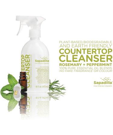 Sapadilla Rosemary + Peppermint Variety Pack - 16 oz Hand Soap, Dish Soap, Countertop Cleanser - Buy Online on SooperMarket.com