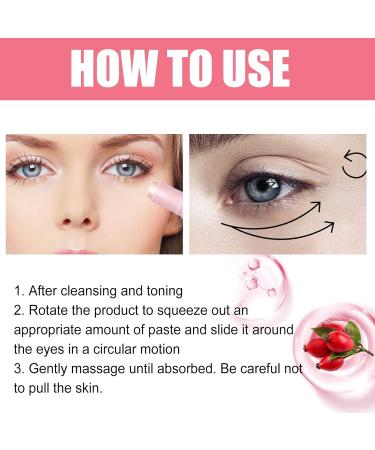 Hyaluronic Eye Cream Stick Caffeine Relax Eyes Fatigue Eye Cream Anti Aging Reduce Under The Eyes Puffiness Rosehip Firming Eye Serum Eye Lift For Women And Men - Buy Online on SooperMarket.com