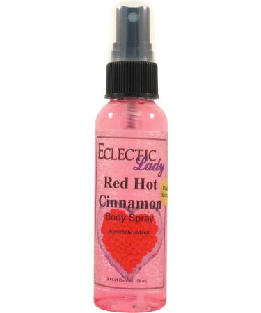 Eclectic Lady Red Hot Cinnamon Double Strength Body Spray - 2 oz Handcrafted in USA Paraben Free Moisturizing Fragrance for Women Double Strength 2 Fluid Ounces