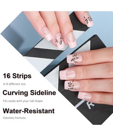 Semi Cured Gel Nail Strips Gel Nail Stickers - 16 Pcs Nail Stickers for Nail Art - Soft Self-Adhesive Gel Nail Wraps Easy Apply & Remove for Salon-Quality Manicure Kit (UV/LED Lamp Required)(BSG-0449) - Buy Online on SooperMarket.com