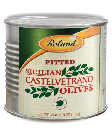 Roland Foods Castelvetrano Pitted Olives, Specialty Imported Food, 2 Lb 13.9 Oz Can