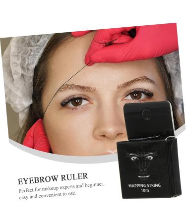 Gogogmee Ink Pattern Embroidery Thread Ruler Brows Eyebrow Mapping Thread Brow Stencil Brow Ruler Draw a Line - Buy Online on SooperMarket.com